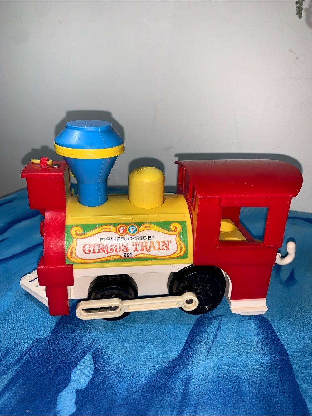 Fisher-Price Vintage 1973 Circus Train Little People Engine - whistle